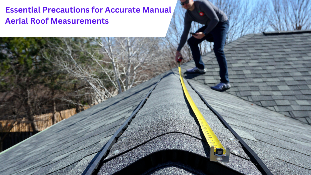 Measuring roof length manually for accurate roof measurements